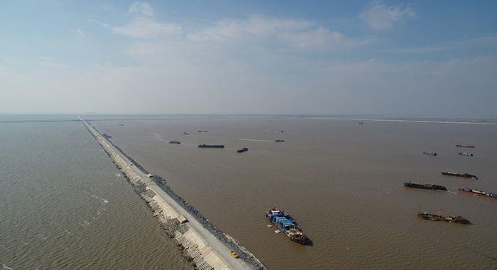 橫沙八期圈圍工程質量檢測